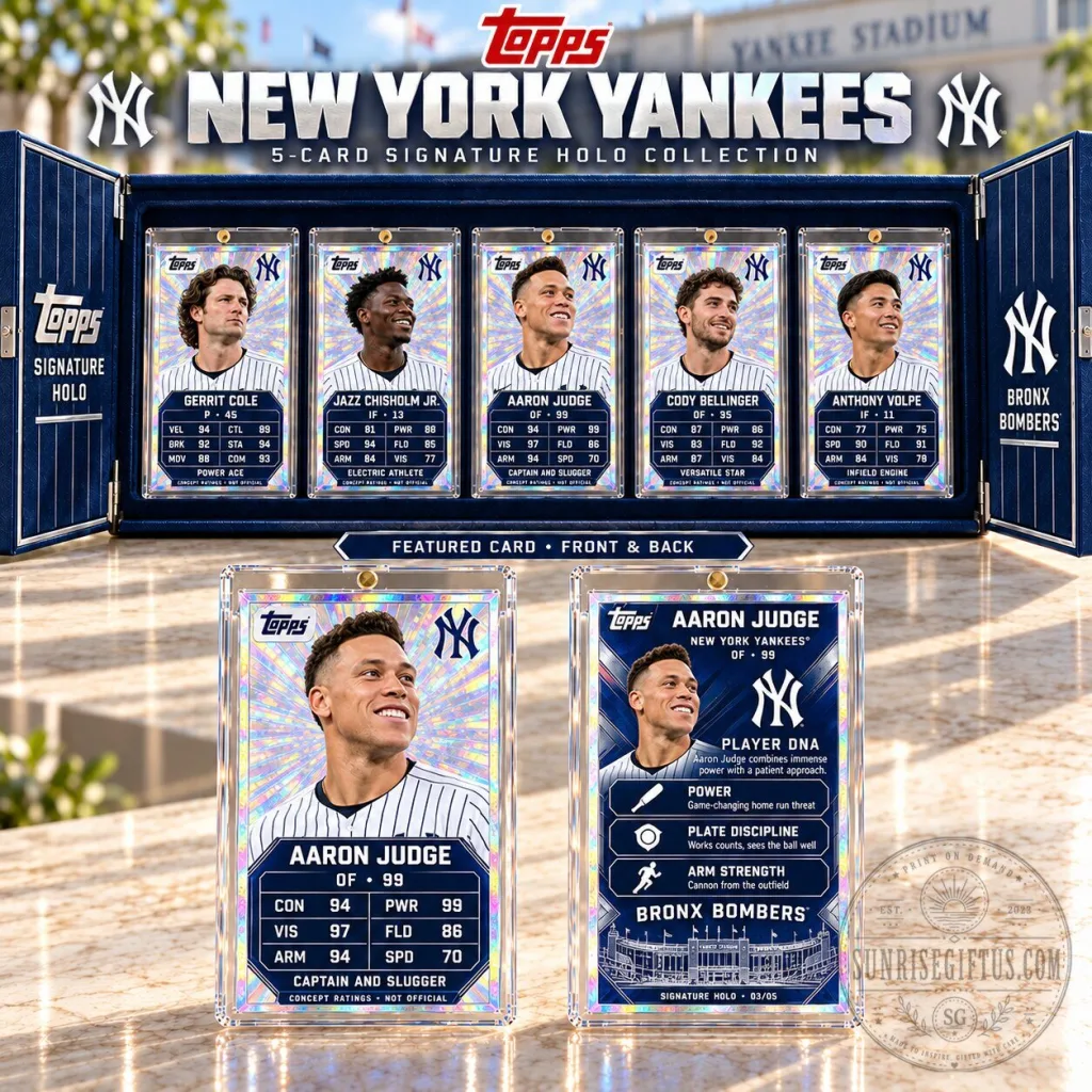 New York Yankees Aaron Judge Topps Signature Holo Baseball Card Collection Box Set New York Yankees Aaron Judge Topps Signature Holo Baseball Card Collection Box Set